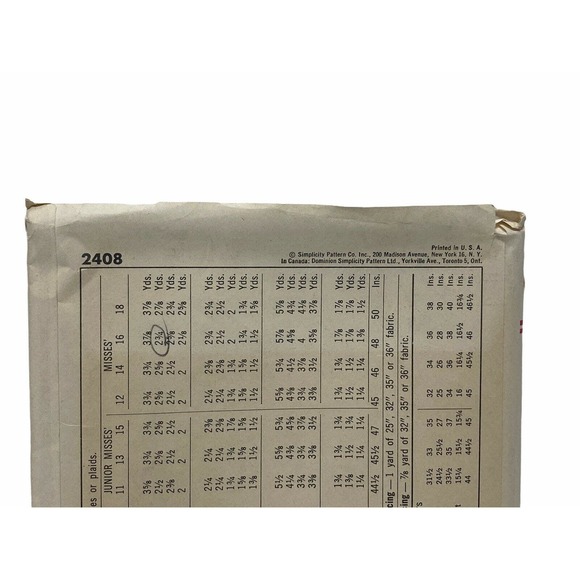 Simplicity 2408 Jr Misses & Misses Sheath Dress Jacket Sewing Pattern Size 16 - Picture 5 of 5